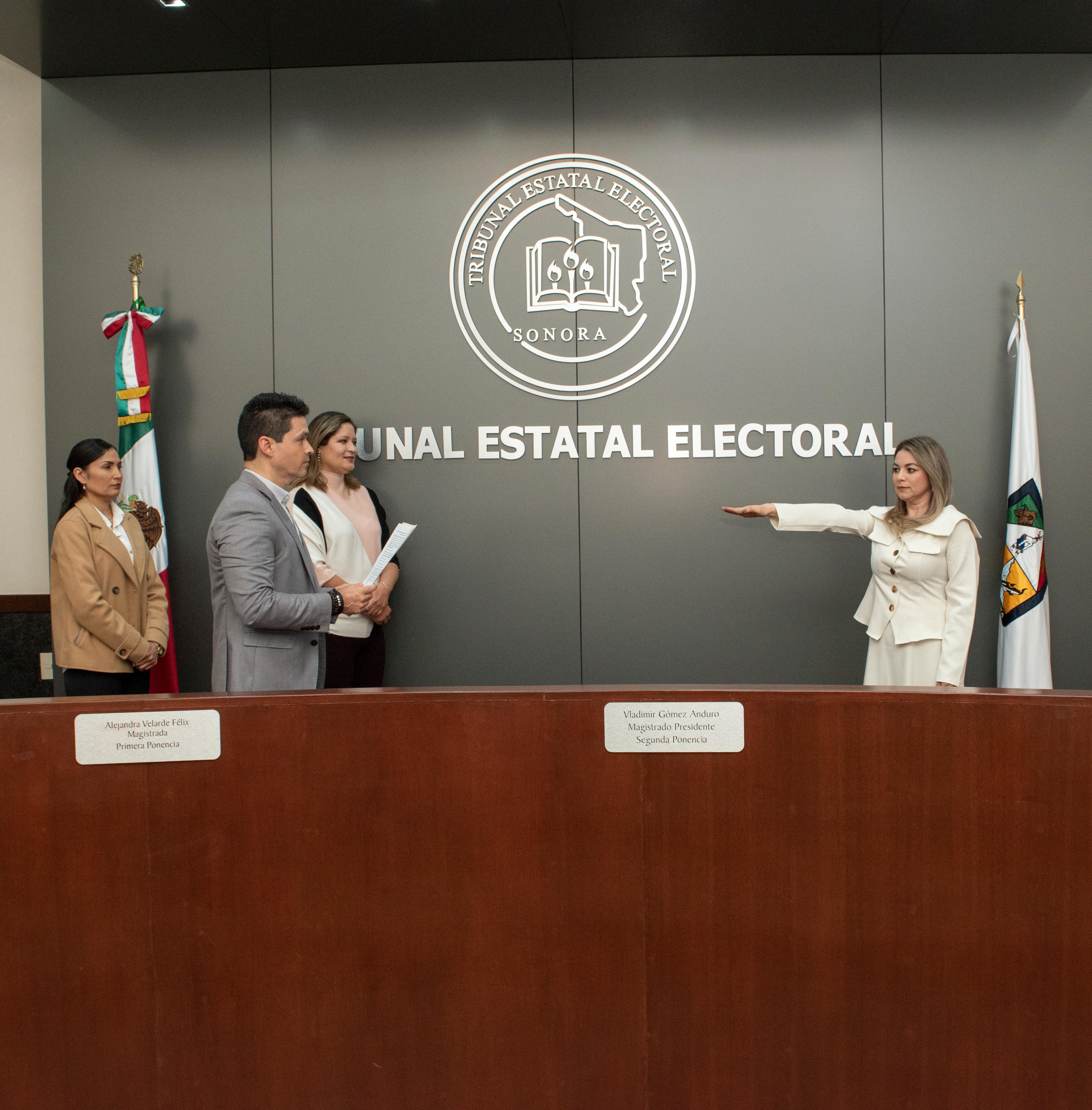 El Pleno del Tribunal Estatal Electoral de Sonora elige como Presidenta de este órgano jurisdiccional, a la Magistrada Alejandra Velarde Félix